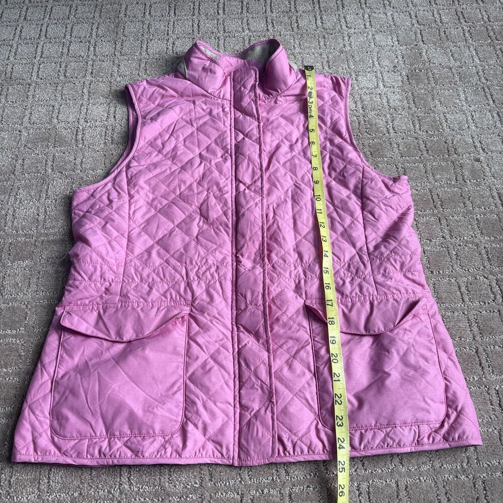 Peter Millar Crown Sport Addison Quilted Vest Women's L Pink Lifestyle Golf - Picture 8 of 9